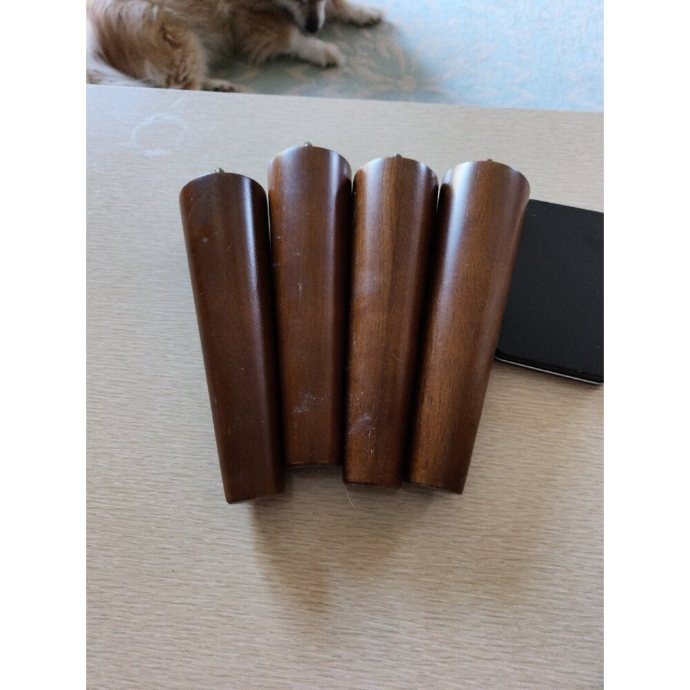 Set of 4 Furniture Legs (Typically for Couch) 8 in Tall Mid Century Modern Style